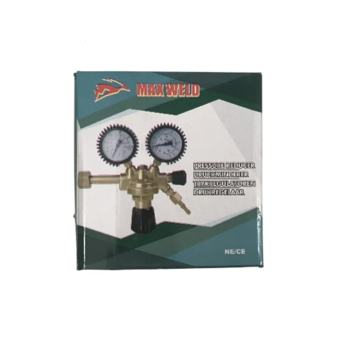 مانومتر دوگیج گاز co2 بدنه برنجی طرح مکسی برند maxweld
